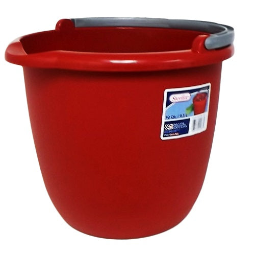 sterilite spout pail 10qt classic red -- 12 per case