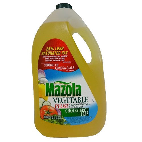 mazola 128oz vegetable oil plus -- 6 per case