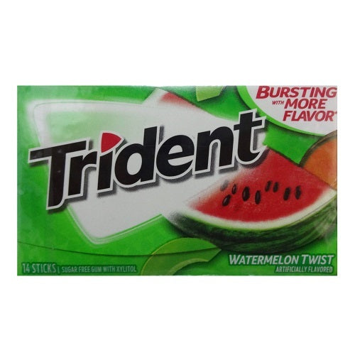 trident gum 14ct watermelon flvr -- 15 per box