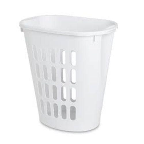 sterilite laundry hamper white -- 6 per case