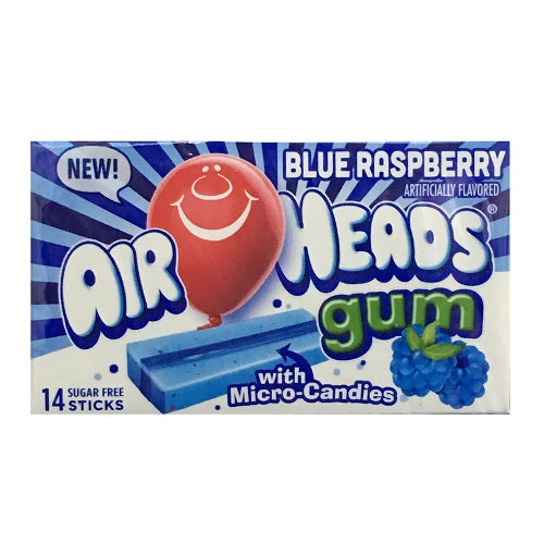 airheads gum 14ct blue raspberry -- 12 per box