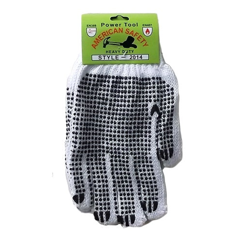 work gloves dotted 2pk dbl sided -- 12 per box