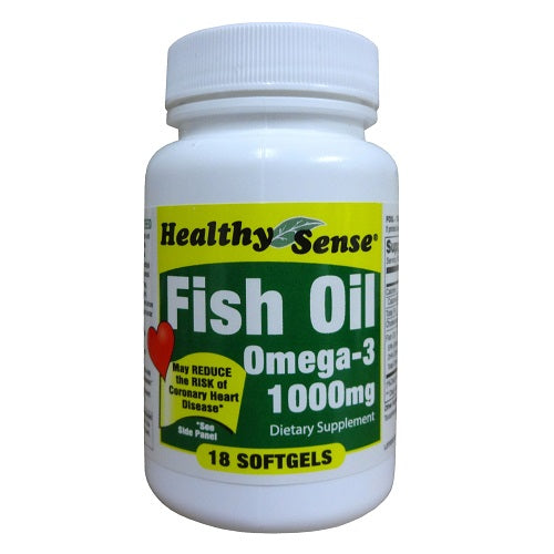 h.s fish oil 1000mg omega-3 18ct -- 12 per case