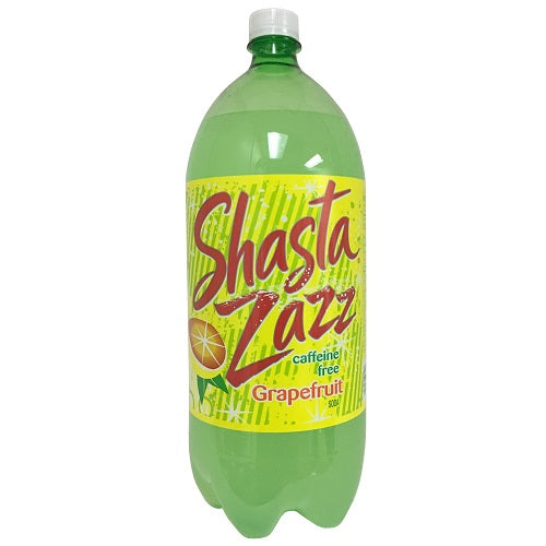 shasta soda 2 ltrs zazz grapefruit -- 6 per case