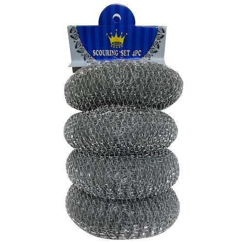 scourer set 4pc silver -- 12 per box