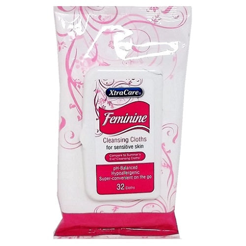 xtra care feminine cleansing cloths 32ct -- 24 per case