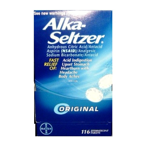 alka- seltzer 116 tablets reg -- 2 per box