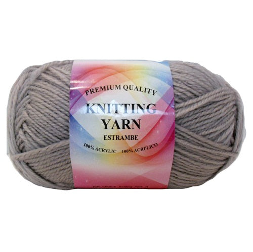 knitting yarn light gray 100 acrylic -- 10 per box