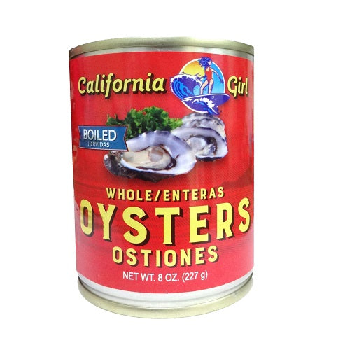 c.g whole oysters 8oz -- 12 per case