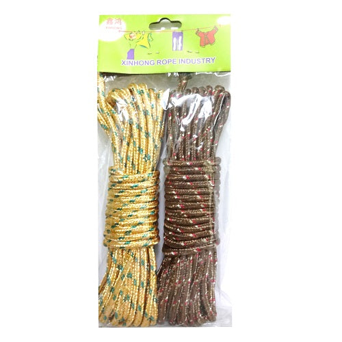 utility rope 18m 2pk asst clrs -- 24 per box