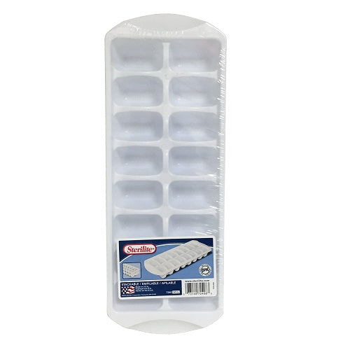 sterilite ice cube tray white stackable -- 12 per case