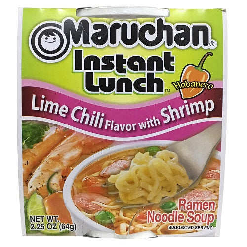 maruchan cup lime chili shrimp 2.25oz -- 12 per case