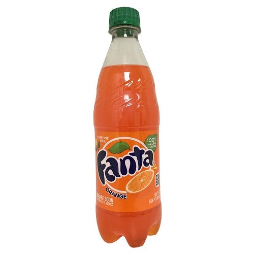 fanta soda 16.9oz orange bottle -- 24 per case