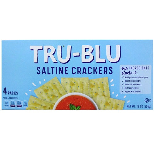 tru- blu saltine crackers 16oz -- 12 per case