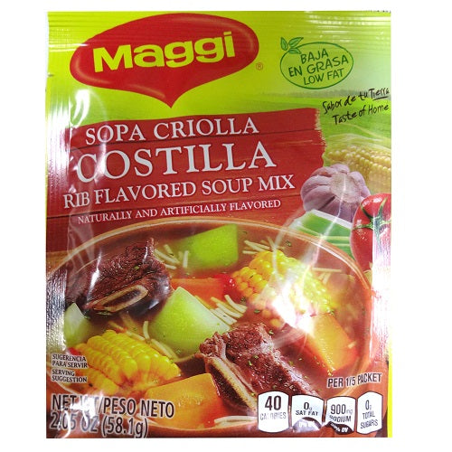 maggi soup mix rib criolla flvd 2.05oz -- 24 per case