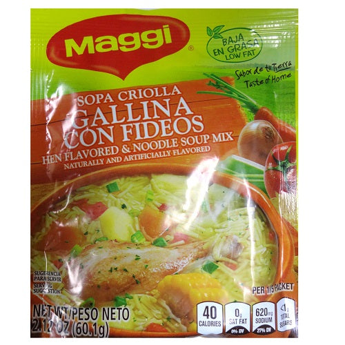 maggi soup mix criolla hen- noodle 2.12oz -- 24 per case