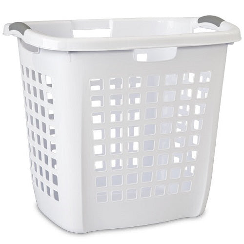 sterilite ultra hamper white easy carry -- 4 per case