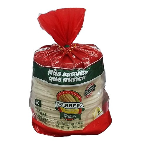 guerrero corn tortillas 80ct white 6in -- 6 per case