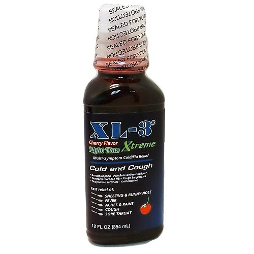 xl-3 cold cough medicine 12oz cherry -- 6 per box