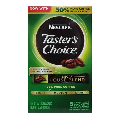 nescafe tasters choice 5ct decaf 0.52oz -- 12 per case