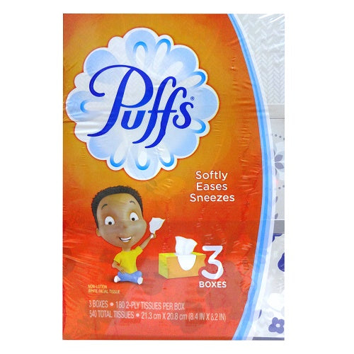 puffs facial tissue 180ct 2ply softly -- 24 per case