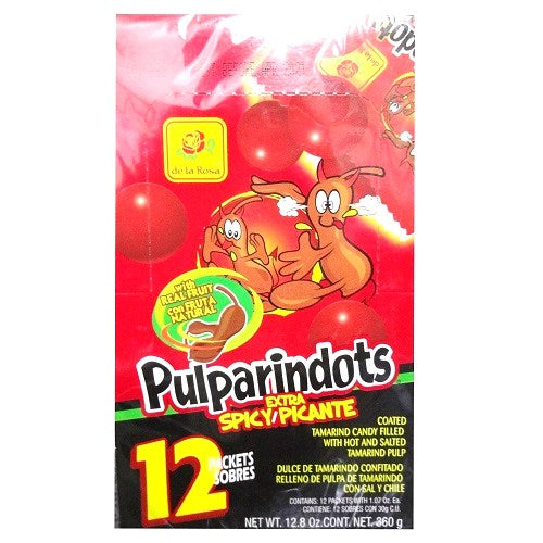 de la rosa pulparindots 12pc xtra spicy -- 12 per case