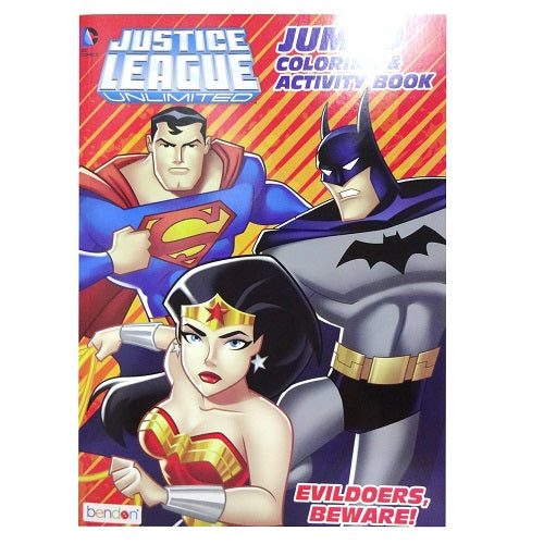 coloring activity book justice league -- 36 per case