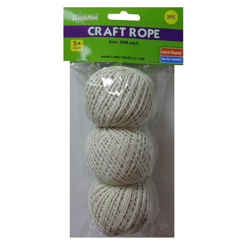 craft cotton rope 3pc 60m -- 24 per box