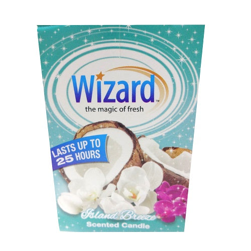 wizard scented candle 3oz island breeze -- 12 per case