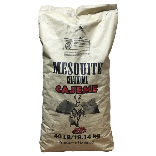 cajeme 40 lbs mesquite charcoal -- 1 per case