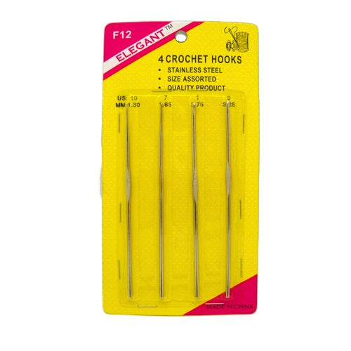 crochet hooks 4pk 0 1 7 10 -- 24 per box