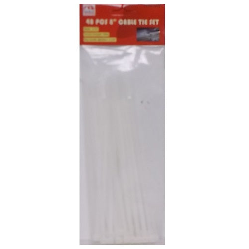 cable ties 40pc 8in -- 24 per box