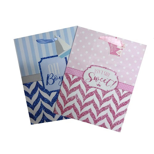 gift bags baby shower smll asst -- 12 per box