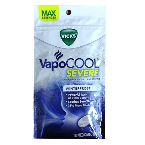 vicks vapo cool drops 18ct winterfrost -- 12 per case