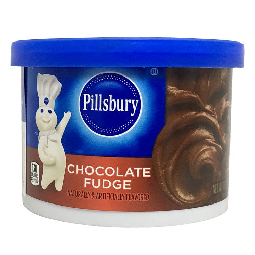 pillsbury frosting 10oz choc fudge -- 8 per case