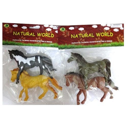 toy farm animals 2pc horses -- 24 per box