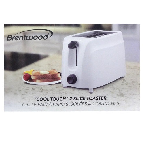 brentwood toaster 2 slice white -- 6 per case