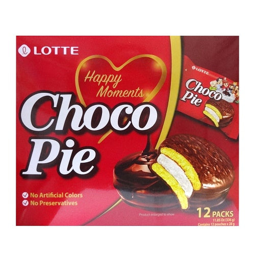 lotte choco pie 12pk 11.85oz -- 8 per case