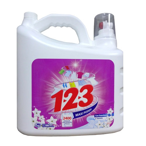 1-2-3 liq detergent 9 ltr maxi poder -- 1 per case