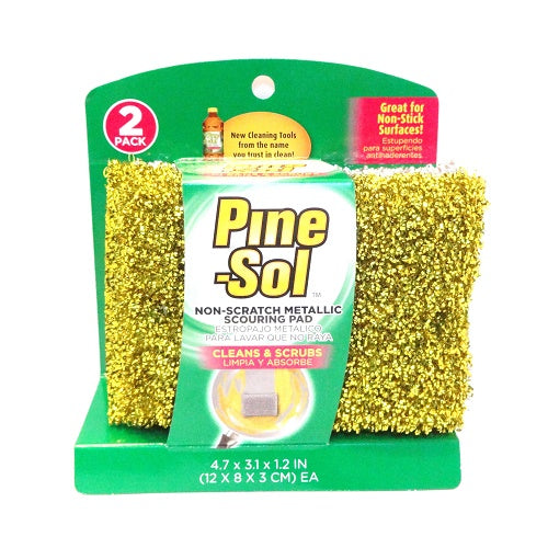 pine- sol scouring pad 2pk metallic -- 24 per case