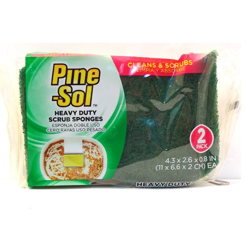 pine- sol hd scrub sponges 2pk -- 14 per case