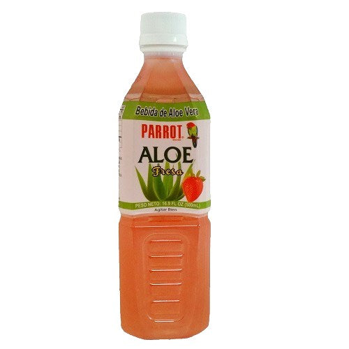 parrot aloe drink strawberry 16.9oz -- 20 per case