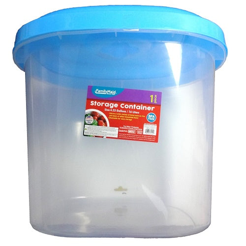 imperial storage box 17qt w- lid -- 18 per case