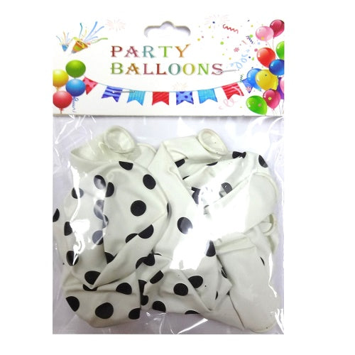 balloons 8ct polkadot -- 12 per box