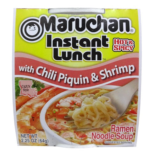 maruchan cup chili piquin shrimp 2.25o -- 12 per case