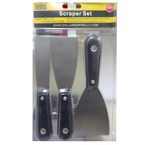 scraper set 3pc asst sizes -- 24 per box