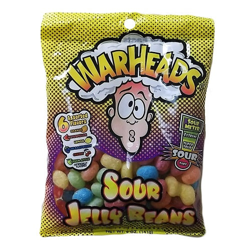 warheads sour jelly beans 5oz -- 12 per case