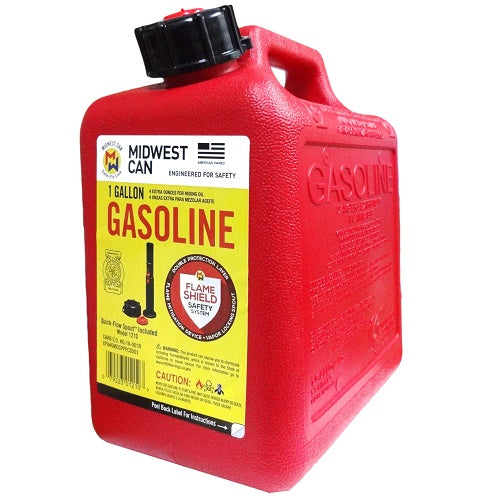 gas can plastic 1 gallon -- 8 per case