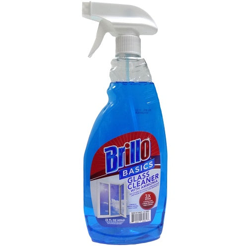 brillo glass cleaner 22oz w- trigger -- 12 per case