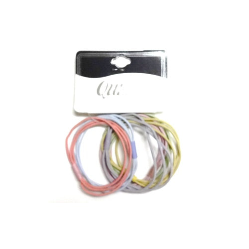 hair elastic ring 6pc asst -- 12 per box